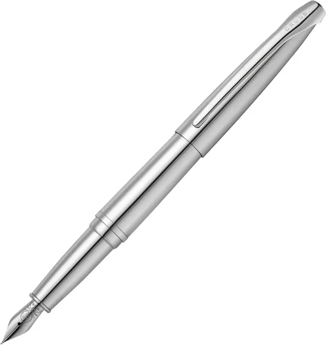 Vista 9 de Cross Pluma Fuente Recargable ATX Presentada en una Caja de Regalo de Lujo - Punta Media, Tinta Negra, Basalto Negro Refillable Fountain Pen