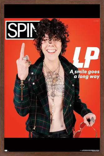 Vista 15 de Trends International SPIN Magazine - Póster de pared LP 21, 14.725 x 22.375 pulgadas, versión enmarcada de madera de granero