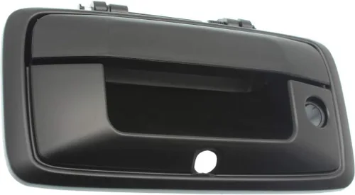 Vista 6 de Para GMC Sierra 1500 Manija de puerta trasera 2016 2017 2018 Exterior Negro imprimado con orificio para llave con orificio de leva Todos