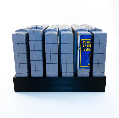 Vista 3 de Game Cartridge Holder for SNES - Super Nintendo 6 Game Collector Storage Tray Organizer