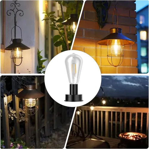 Vista 4 de Piezas de repuesto para luz solar, accesorios de repuesto impermeables para linternas de exterior (2.76 pulgadas con bombilla, 1 unidad)