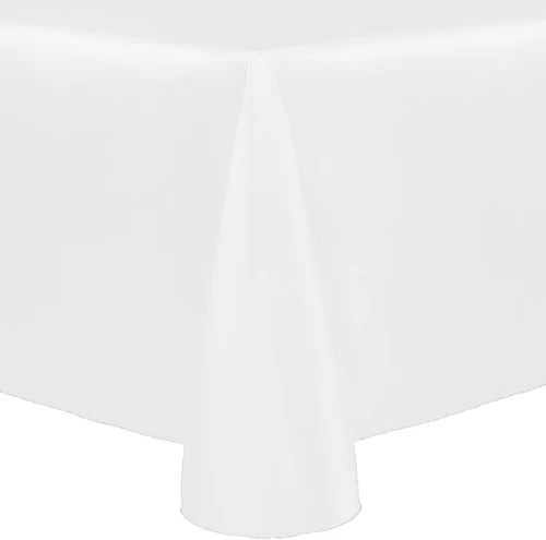 Vista 41 de Ultimate Textile Majestic - Mantel ovalado reversible Shantung Satin (60 x 144 pulgadas), color amarillo claro