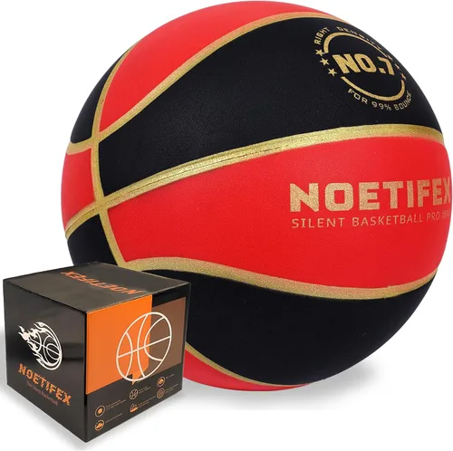 Vista 19 de Balón de baloncesto silencioso con peso de 580g mejorado, balón de entrenamiento interior de alta densidad y silencioso con caja de regalo