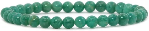 Vista 46 de Justinstones Gem - Pulsera elástica de cuentas redondas de 6 mm de piedras semipreciosas, unisex, 16.5 cm Ojo de tigre azul dorado AA