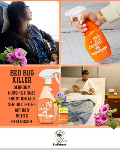 Vista 3 de All Natural Bed Bug Spray -Non-Toxic Bed Bugs Killer - 2 Bottle Pack 16 oz + 1 oz Concentrate - Fast-Acting Beds Bug Killer Kills Fleas and Mites