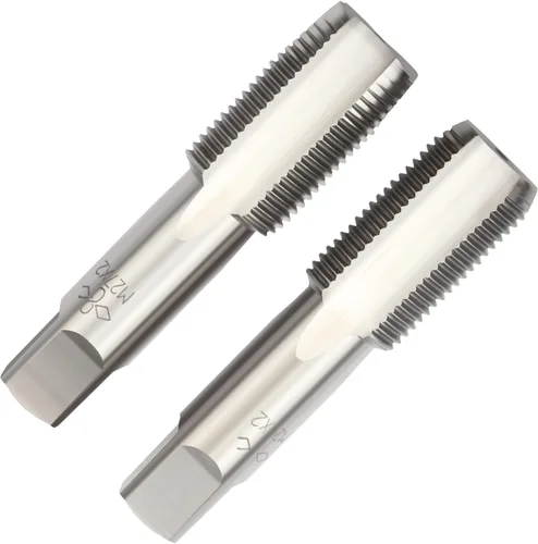 Vista 37 de M2 X 0.4 Mano métrica de grifo, mano derecha M2 X 0.016 in roscado mano grifo 1 par M2 X 0.4 Hand Tap 1Pair, Made of Alloy Tool Steel, Includes a