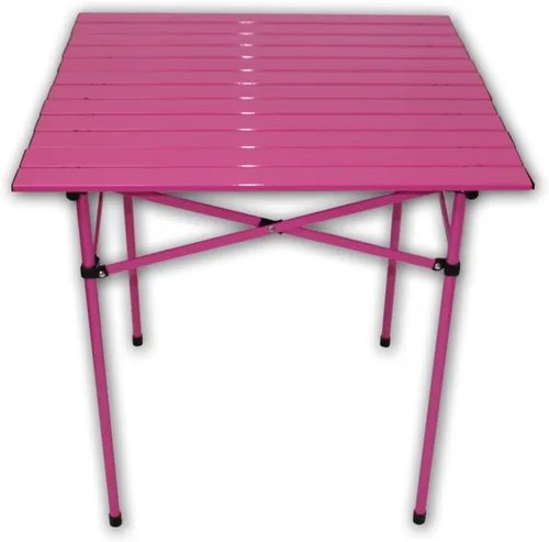 Vista 5 de Mesa en una bolsa con bolsa de transporte mesa alta portátil de aluminio., alto, Marrón