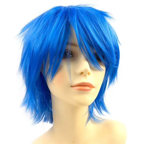 Vista 14 de Modernfairy Dark Orange Wig Short Anime Halloween Wigs for Men Women