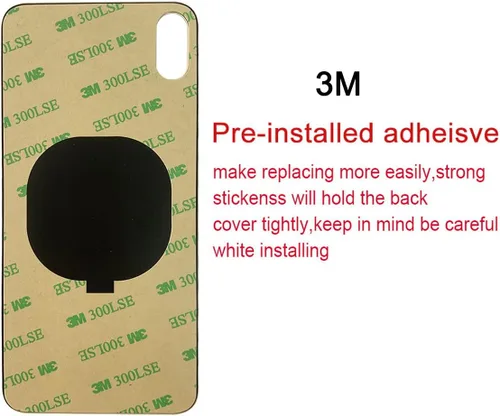 Vista 3 de Reemplazo de cristal trasero OEM para iPhone Xs de 5.8 pulgadas con kit de herramientas de reparación y adhesivo preinstalado (Oro)