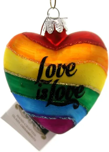 Vista 5 de Noble Gems™ Pride - Adorno de cristal de arco iris, Navidad