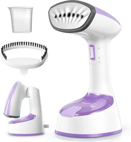 Vista 11 de Reemix Vaporizador para Ropa, Diseño Plegable de Mano, Removedor de Arrugas para Ropa, Vapor Penetrante Fuerte de 20g/min, Calentamiento Rápido