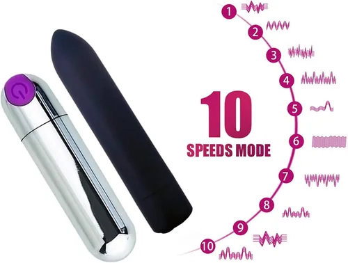 Vista 2 de Mini juguete sensorial de 10 velocidades potentes para mujeres, portátil de mano recargable por USB, impermeable, juguetes para mujeres