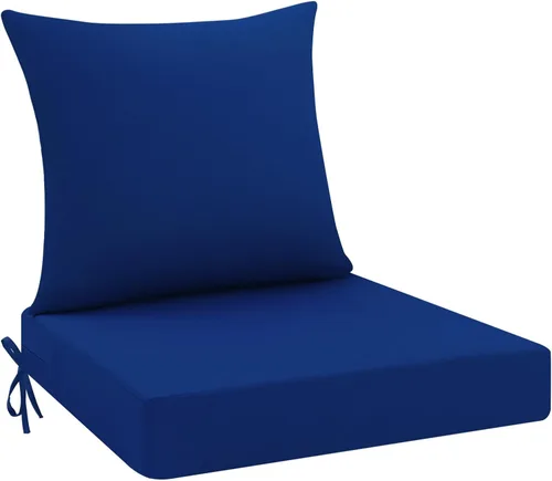Vista 37 de idee-home Cojines impermeables para asiento de exteriores, para muebles de patio, cojines de repuesto para asiento profundo Hampton Bay
