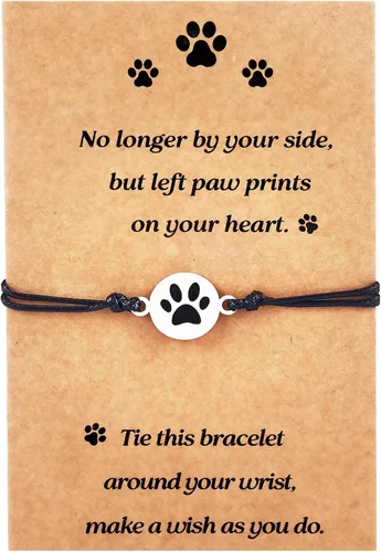 Vista 38 de PLwelth Pulseras de perro de cachorro para mujeres y hombres, regalos conmemorativos para amantes de las mascotas, regalos de amistad para ella, sus