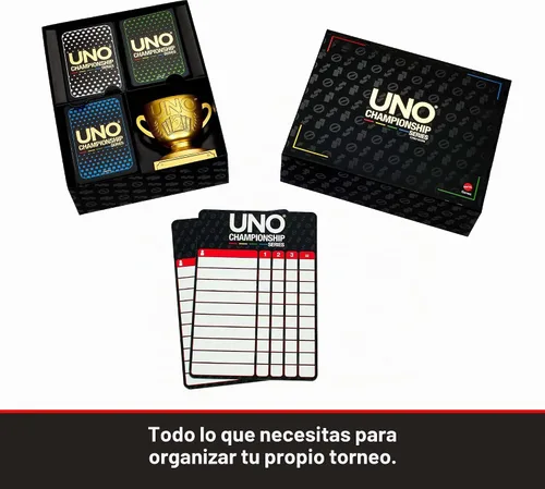 Vista 3 de Mattel Games UNO Championship Series Expanded Tournament Set, Ages 7+