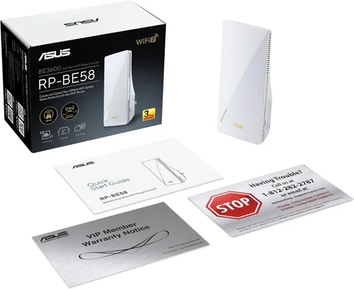 Vista 17 de ASUS RP-BE58 BE3600 Extensor de rango WiFi 7 de doble banda (802.11be), extensor AiMesh para WiFi de malla sin costuras; funciona con cualquier