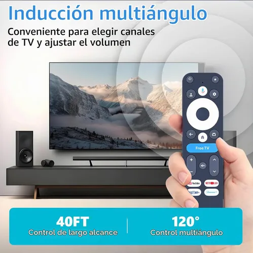 Vista 4 de Nuevo control remoto de voz de repuesto para dispositivo de transmisión Onn