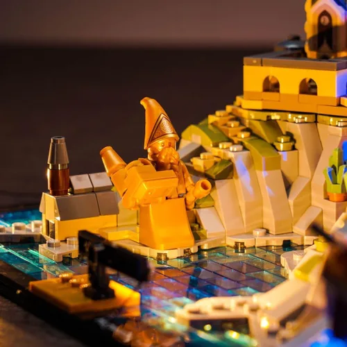 Vista 3 de Kit de luz LED mejorado para Lego Hogwarts Castle and Grounds Building Set, compatible con Lego 76419 (modelo no incluido)