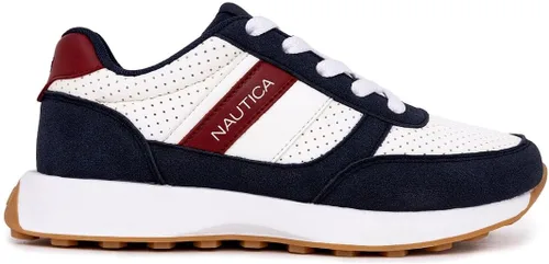 Vista 3 de Nautica Zapatos deportivos Oxford de moda casuales con cordones para niños y niños, cómodos zapatos para caminar