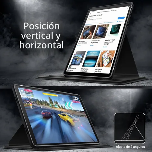 Vista 6 de JETech - Carcasa giratoria de 360° para Samsung Galaxy Tab A11 Plus