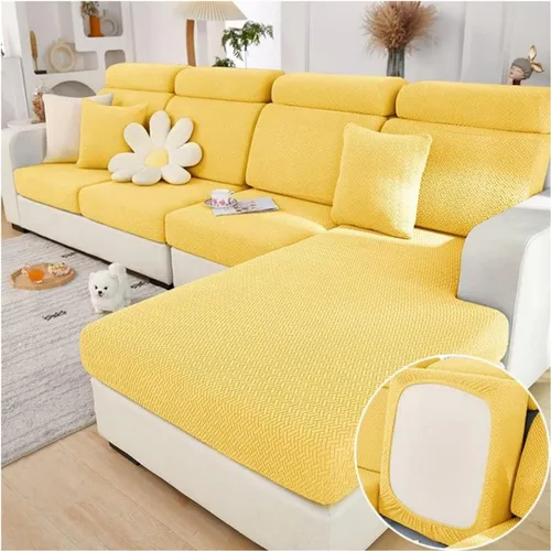 Vista 17 de Funda mágica universal para interior de sofá, funda de sofá resistente al desgaste, funda de sofá modular en forma de L, diván con cojín separado