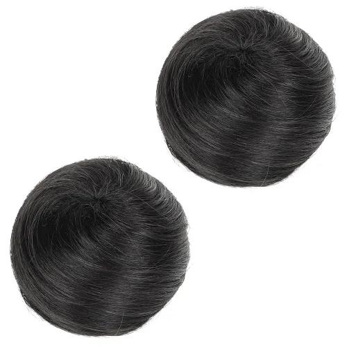 Vista 15 de 2 extensiones de moño de cabello, accesorio de peluca, extensiones de cabello rizado y ondulado, extensiones de cabello recogido, extensión de moño