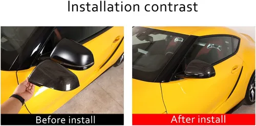 Vista 8 de Tapa para espejo retrovisor de puerta, cubierta para espejo retrovisor exterior, tapa protectora para espejo retrovisor de puerta automática