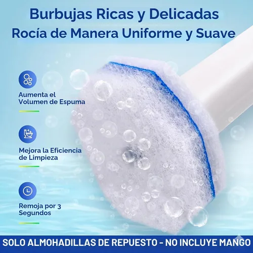 Vista 3 de 60 cepillos desechables para inodoro. Limpieza de baño. Limpiadores desechables compatibles con la mayoría de cepillos de inodoro