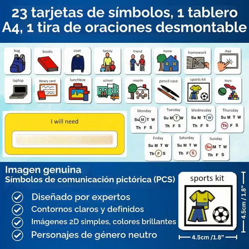 Vista 5 de Empaca tu bolsa, Preparándose el horario visual para niños con autismo