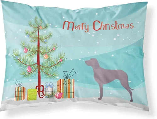 Vista 123 de Caroline's Treasures BB8334PILLOWCASE AIDI Atlas Mountain Dog - Funda de almohada estándar, color azul, ligera, súper suave, de fácil cuidado