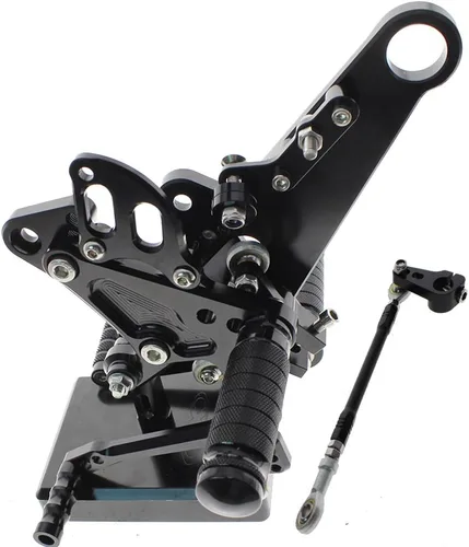 Vista 3 de Reposapiés de motocicleta ajustable de aluminio Billet para Ducati Diavel 2011-2015 carbono 2011-2016 AMG 2011-2012 (negro)