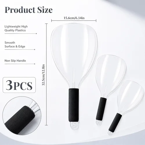 Vista 2 de 3PCS Barber Salon Face Shield for Hairspray Haircut Stylist Makeup