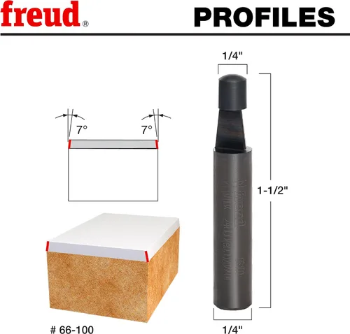 Vista 2 de Freud 66-100: Broca biselada de 1/4" (diámetro)