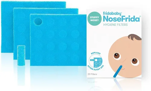 Vista 10 de Frida Baby - Aspirador nasal original con 20 recambios de filtros NoseFrida, filtros de repuesto, filtros higiénicos para NoseFrida The Snotsucker