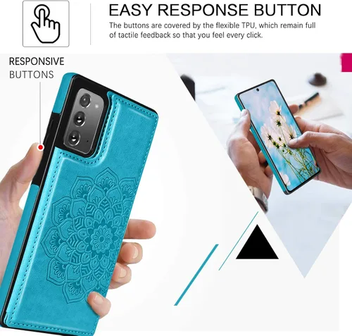 Vista 6 de BENTOBEN Funda tipo cartera para Samsung Galaxy Note 20 5G, piel sintética, resistente, resistente, a prueba de golpes, con ranuras para tarjetas