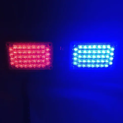 Vista 5 de Wecade® 86 luces LED estroboscópicas de protección solar, luces intermitentes de advertencia de emergencia para visera, máxima visibilidad con 12