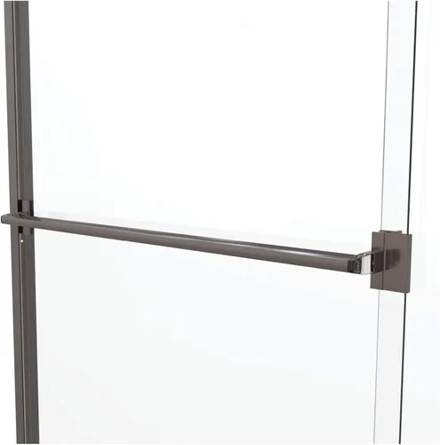 Vista 4 de Basco Classic - Puerta corrediza de ducha, se adapta a apertura de 40 a 44 pulgadas, vidrio transparente, acabado de níquel cepillado