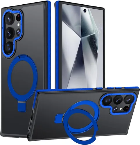 Vista 78 de Funda para Samsung Galaxy S24 Plus, soporte de anillo magnético ajustable [compatible con Magsafe], [protección a prueba de golpes de grado militar]