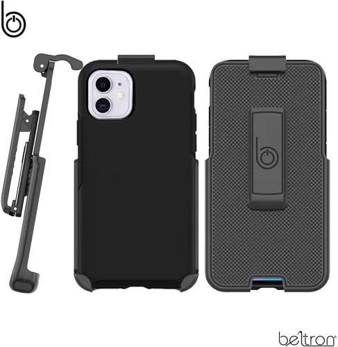 Vista 3 de BELTRON Funda con clip para cinturón compatible con OtterBox Symmetry - iPhone 11 de 6.1 pulgadas (funda no incluida). Características: ajuste