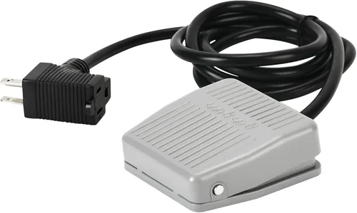 Vista 8 de Interruptor de pie, controlador de pedal accionado por pie, interruptor de alimentación, control de máquina de carpintería, cable de 5 pies