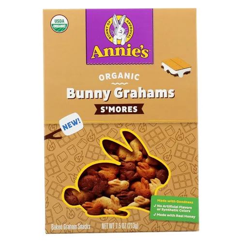 Vista 107 de Annie's Organic Chocolate Bunny Graham Snacks, 7.5 onzas