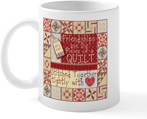 Vista 13 de CafePress I'd Rather Be Quilting Mug Taza de café de cerámica de 11 oz (11.0 fl oz)