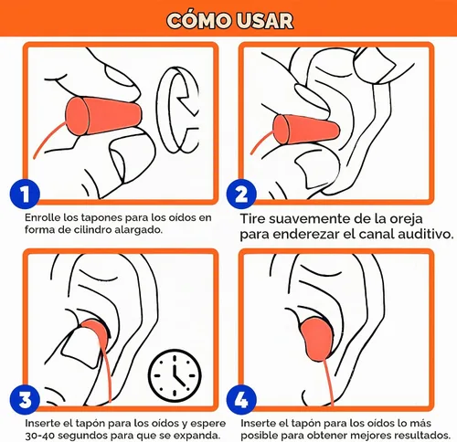 Vista 6 de 20 pares de tapones de espuma para los oídos con cable, protección suave y cómoda para los oídos, desechables envueltos individualmente