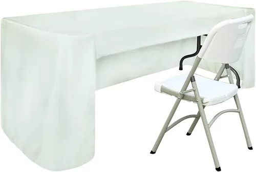 Vista 8 de ABCCANOPY Mantel rectangular de 6 pies para mesas rectangulares, de poliéster, lavable, para banquetes, bufé, fiestas, vacaciones, cenas, bodas