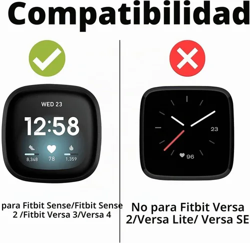 Vista 4 de Minyee Compatible con Fitbit Versa 4/Versa 3/Sense 2/Sense Band para mujer, correa de cuero delgada y fina, pulsera para reloj inteligente Fitbit