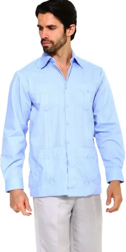 Vista 2 de Mojito Collection Guayabera de polialgodón de manga larga