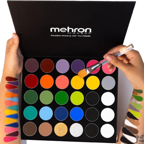Vista 3 de Paletas de pintura facial Mehron Paradise AQ Pro (30 colores)