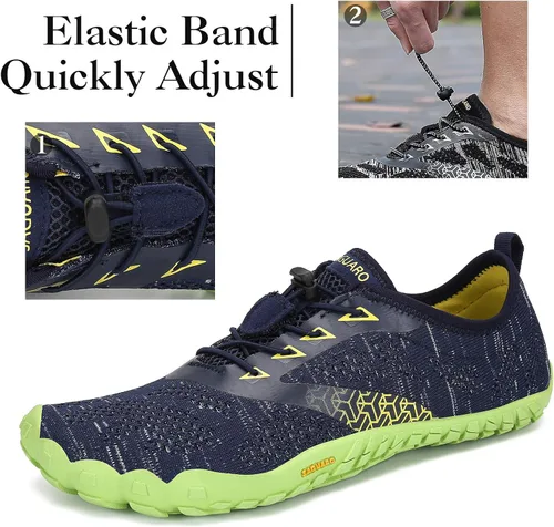 Vista 4 de SAGUARO Men's Women's Barefoot Minimalist Shoes Athletic Hiking Water Shoes for Aqua Swimming Trail Running Cross Training