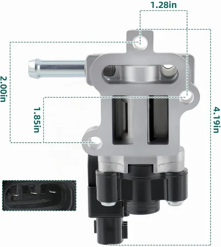 Vista 2 de AUTOKAY Válvula de motor de control de aire inactivo para Toyota 4Runner Tacoma IACV 2227075050