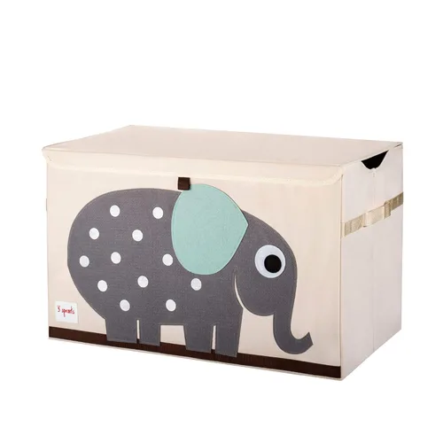 Vista 6 de Cajón de juguetes 3 Sprouts, Oso negro Lid and handles, Collapsible bin trunk or basket, Boys and girls playroom, Nursery storage, Large toy and